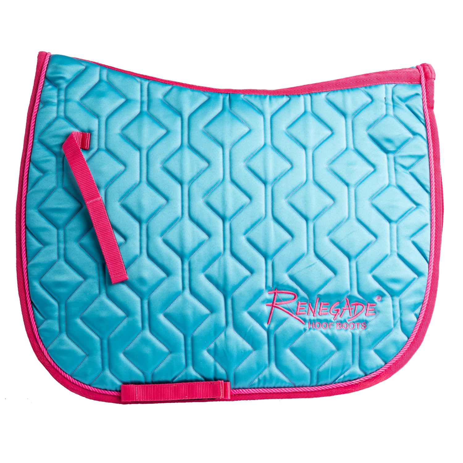 Renegade® Universal English Saddle Pad - Turquoise/Pink