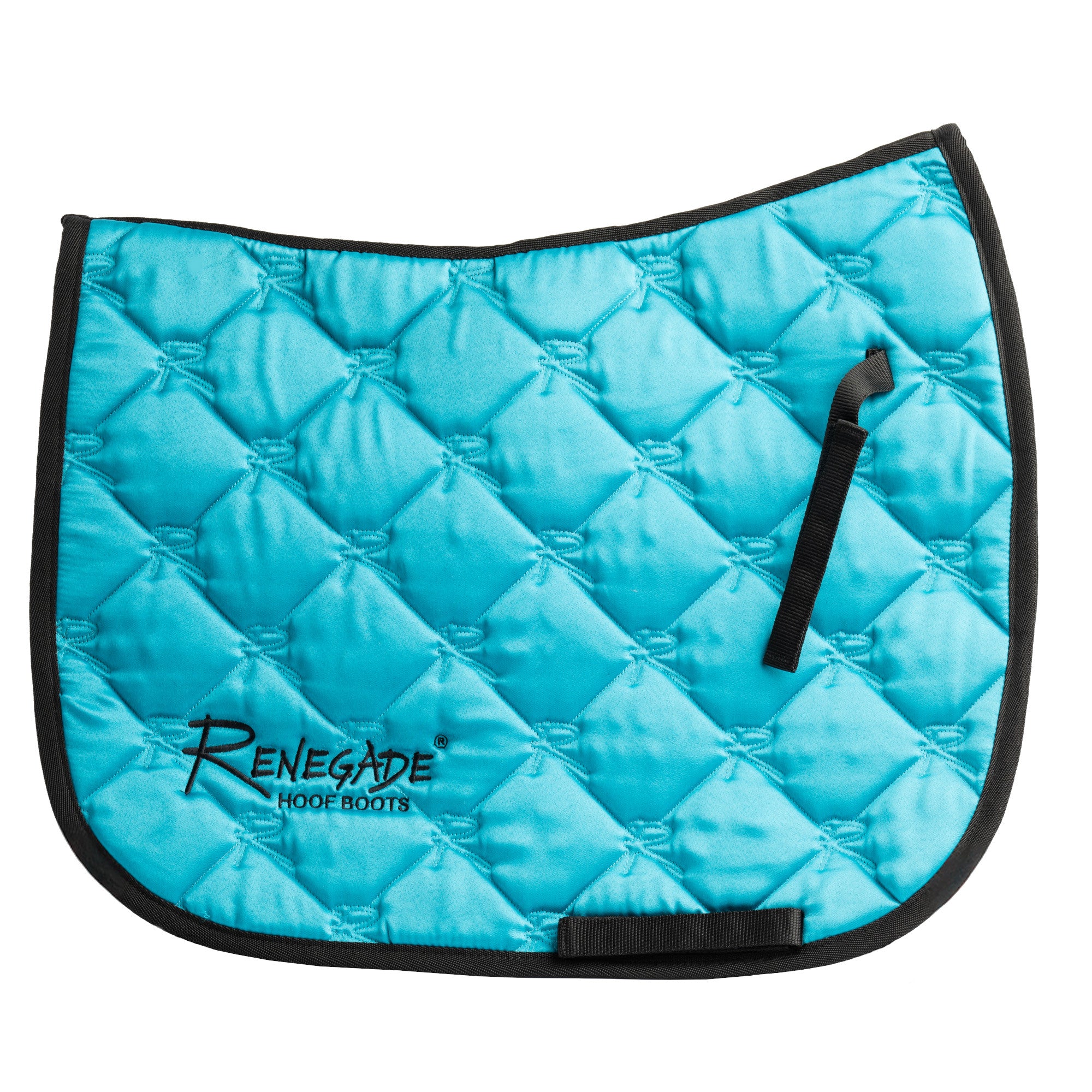 Renegade® Universal English Saddle Pad - Turquoise/Black Trim