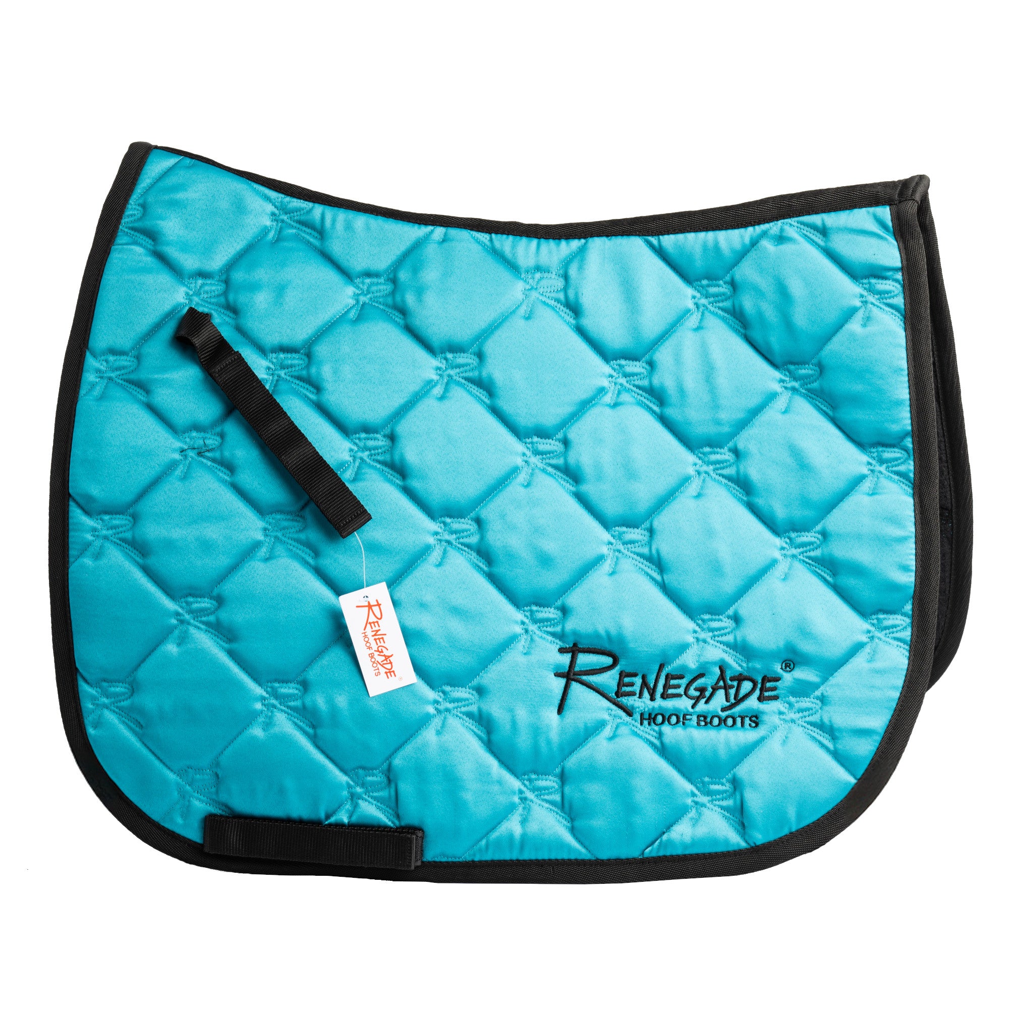 Renegade® Universal English Saddle Pad - Turquoise/Black Trim